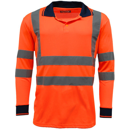 Hi Vis Long Sleeve Polo for Safety & Style Ensure safety with the stylish HV005 Hi Vis Polo Shirt. Cool, breathable, and designed for visibility in hazardous environments.