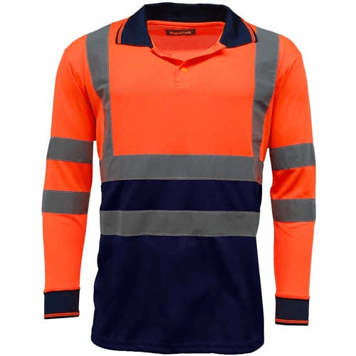 Hi Vis Long Sleeve Polo for Safety & Style Ensure safety with the stylish HV005 Hi Vis Polo Shirt. Cool, breathable, and designed for visibility in hazardous environments.