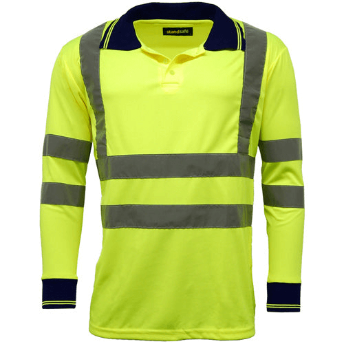 Hi Vis Long Sleeve Polo for Safety & Style Ensure safety with the stylish HV005 Hi Vis Polo Shirt. Cool, breathable, and designed for visibility in hazardous environments.