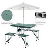 Aluminum Picnic Table & Bench Set - Foldable & Portable, Discover the durable Outsunny Aluminum Picnic Table & Bench Set. Perfect for outdoor gatherings, BBQs, and camping. Easy to pack and carry!