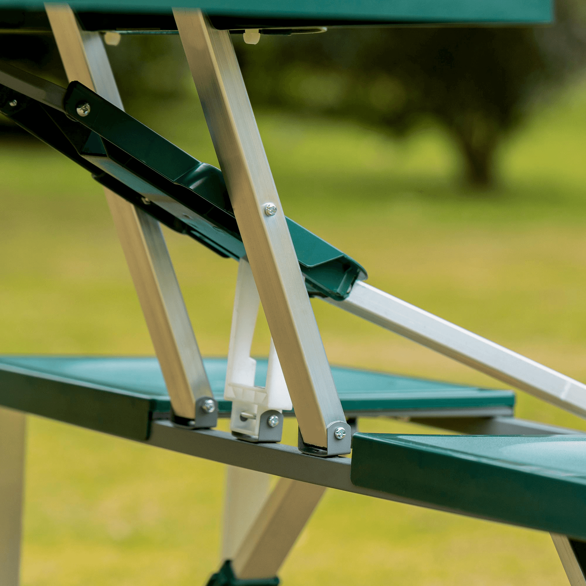 Aluminum Picnic Table & Bench Set - Foldable & Portable, Discover the durable Outsunny Aluminum Picnic Table & Bench Set. Perfect for outdoor gatherings, BBQs, and camping. Easy to pack and carry!