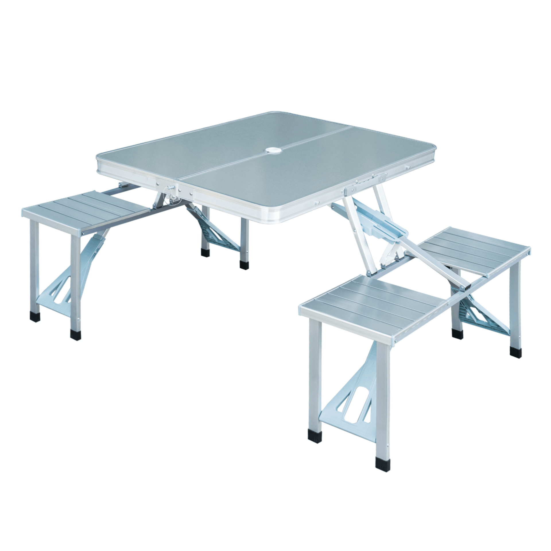 Portable Folding Camping Picnic Table and Chairs Set, Enjoy outdoor activities with the durable Portable Folding Camping Picnic Table and Chairs Set. Perfect for picnics, camping, and fishing. Compact.