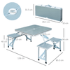 Portable Folding Camping Picnic Table and Chairs Set, Enjoy outdoor activities with the durable Portable Folding Camping Picnic Table and Chairs Set. Perfect for picnics, camping, and fishing. Compact.