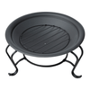 Outsunny Metal Firepit Bowl for Outdoor Warmth, Elevate outdoor gatherings with our Outsunny Metal Firepit Bowl. Perfect for chilly nights, BBQs, and more. Includes lid, grate, and poker for convenience.