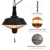 2100W Black Halogen Patio Heater - Ceiling Mounted, Stay warm with our 2100W ceiling mounted patio heater. Enjoy efficient heating and style with a vintage black design. Safe and perfect for any outdoor space.