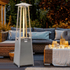 Outsunny Stainless Steel Pyramid Patio Heater - 11.2KW, Enjoy year-round warmth with the stylish Outsunny 11.2KW Stainless Steel Patio Heater, perfect for any outdoor space.