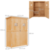 Wooden Garden Shed Tool Storage | Durable Organizer, Organize your garden with ease using our Garden Shed Tool Storage. Built from solid fir wood, this durable outdoor storage features double doors and two windows