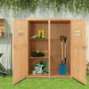 Wooden Garden Shed Tool Storage | Durable Organizer, Organize your garden with ease using our Garden Shed Tool Storage. Built from solid fir wood, this durable outdoor storage features double doors and two windows