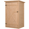 Wooden Garden Shed – Compact Tool Storage Cabinet, Organize your garden with this compact wooden shed. Durable fir wood construction, waterproof finish, and ample storage with shelves. Perfect for small spaces.