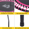 45" Mini Trampoline Rebounder with Handle - Pink, Enjoy fitness fun with HOMCOM's 45" trampoline rebounder. Perfect for indoor & outdoor use, it ensures safety, comfort, and convenience.