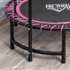 45" Mini Trampoline Rebounder with Handle - Pink, Enjoy fitness fun with HOMCOM's 45" trampoline rebounder. Perfect for indoor & outdoor use, it ensures safety, comfort, and convenience.