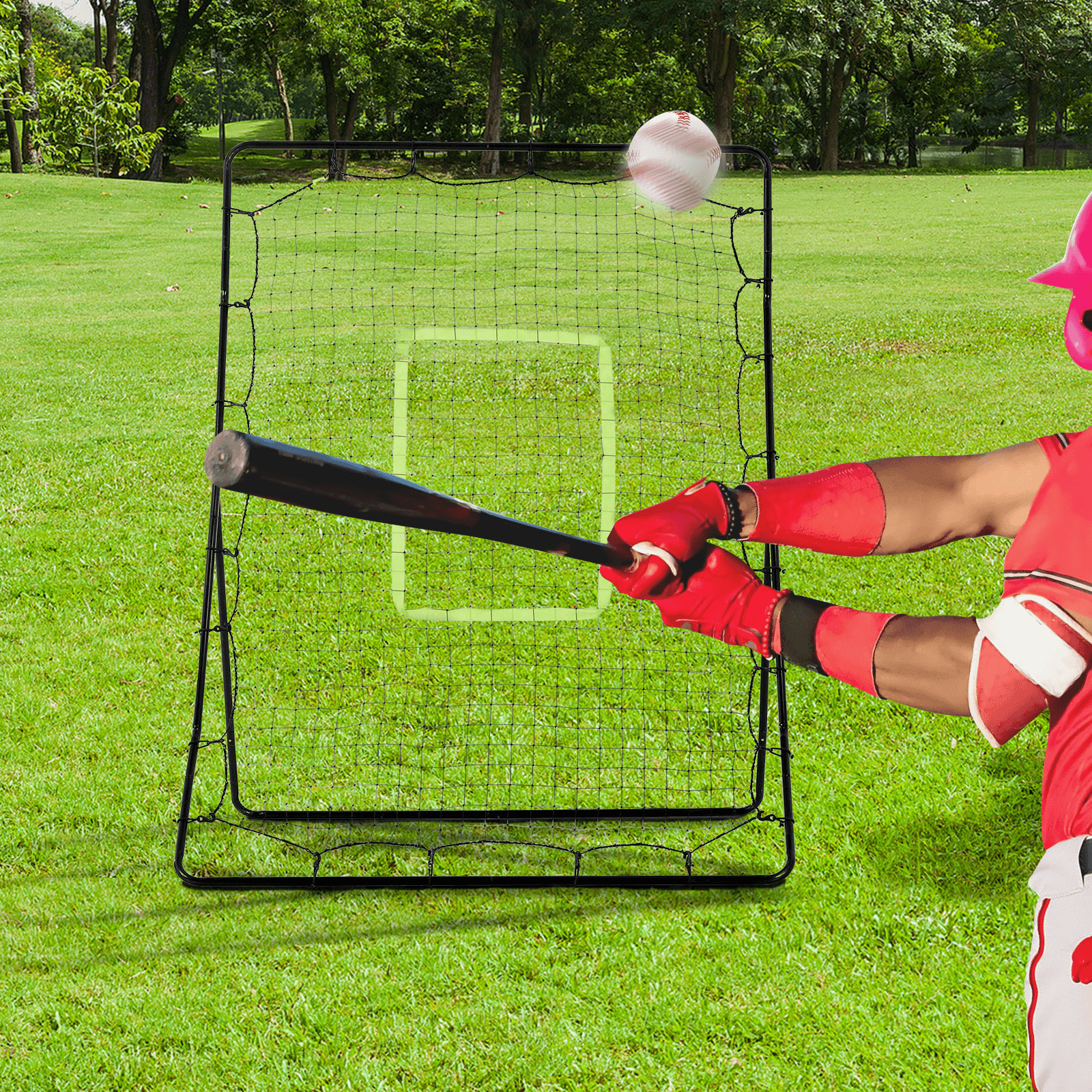 Rebounder Net for Teens & Adults - Ultimate Softball Aid, Durable softball rebounder net. Adjustable angles help simulate various conditions. Perfect for teens and adults to improve hitting and throwing.