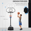 Adjustable Basketball Stand for Kids & Adults, Versatile basketball stand with 94-123cm height range. Sturdy steel frame, durable backboard, and perfect for poolside fun. Ideal for both kids and adults.