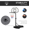 Adjustable Basketball Stand for Kids & Adults, Versatile basketball stand with 94-123cm height range. Sturdy steel frame, durable backboard, and perfect for poolside fun. Ideal for both kids and adults.