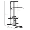 Power Tower Adjustable Pulldown Machine, Transform your home gym with the ultimate dip station for full-body workouts. Strengthen arms, shoulders, chest, and waist efficiently.