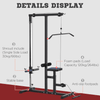 Power Tower Adjustable Pulldown Machine, Transform your home gym with the ultimate dip station for full-body workouts. Strengthen arms, shoulders, chest, and waist efficiently.