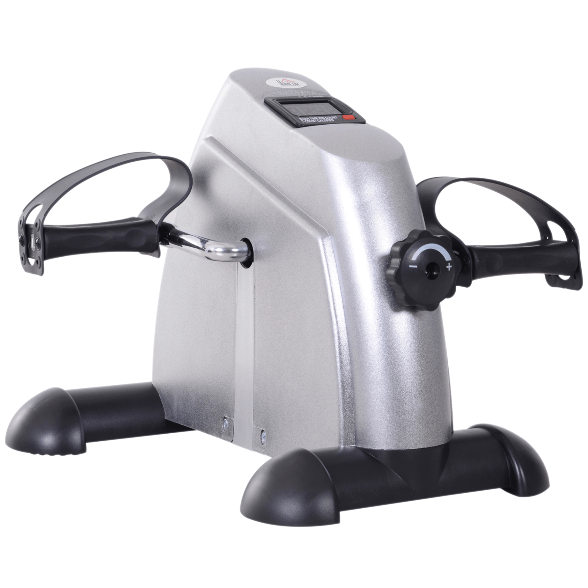 Mini Exercise Bike - Portable & Adjustable Workouts, Get fit anywhere with the HOMCOM Mini Exercise Bike. Perfect for arms and legs, it features an LCD display and adjustable resistance for versatile workouts.