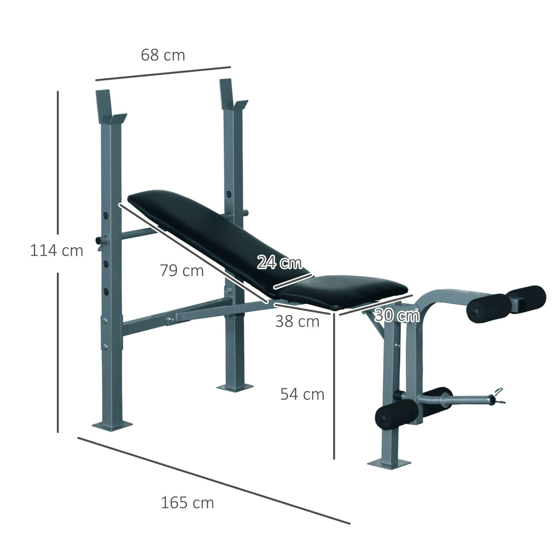 Heavy Duty Adjustable Multi Gym Weight Bench, Transform your home workouts with this versatile weight bench. Ideal for stretching, ab exercises, and leg workouts. Durable steel design with 4 positions.