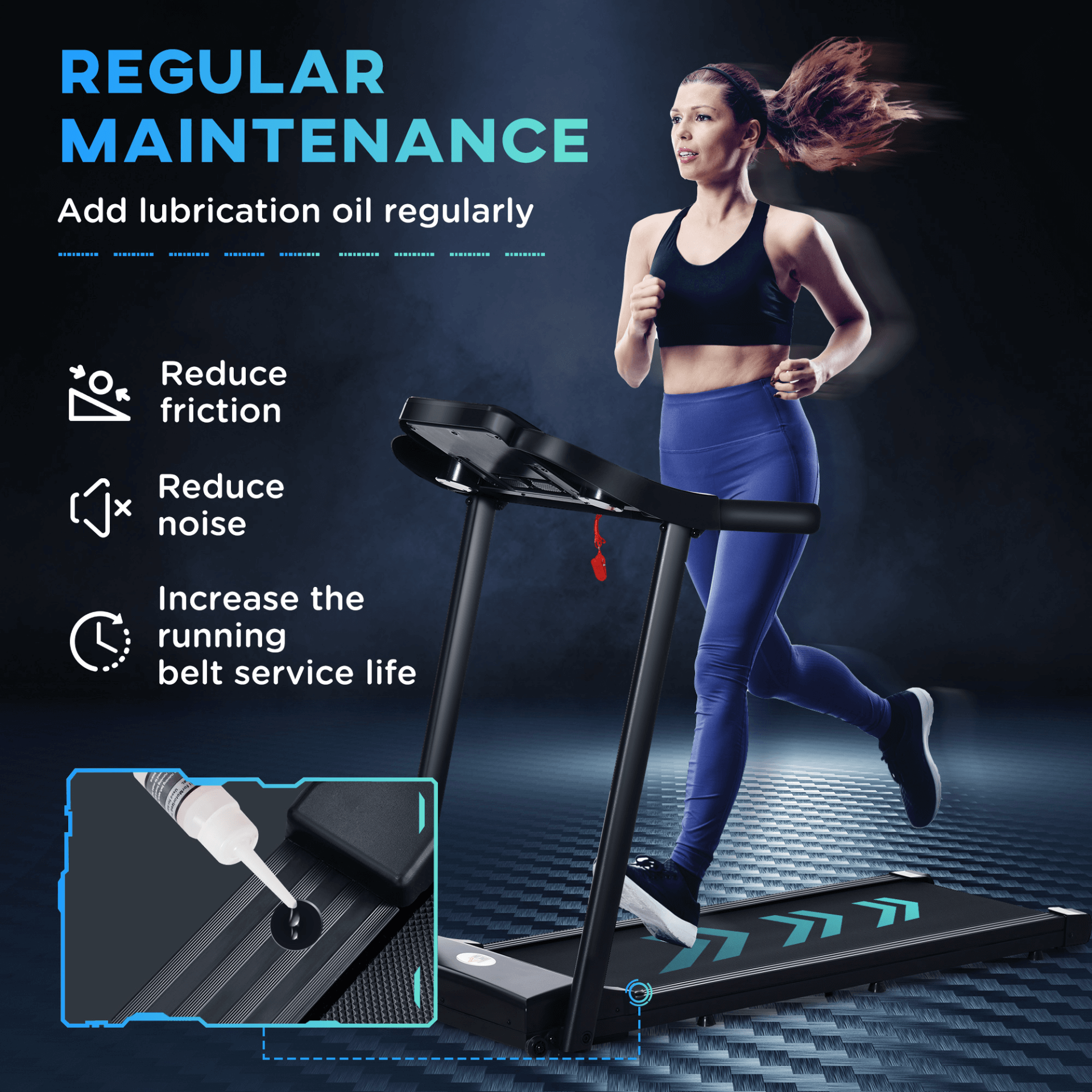 1.5HP Treadmill - 12km/h Home Gym Running Machine, Stay fit at home with the 1.5HP Treadmill. Features 12 programs, LED display, and easy mobility. Ideal for burning calories and building muscle.