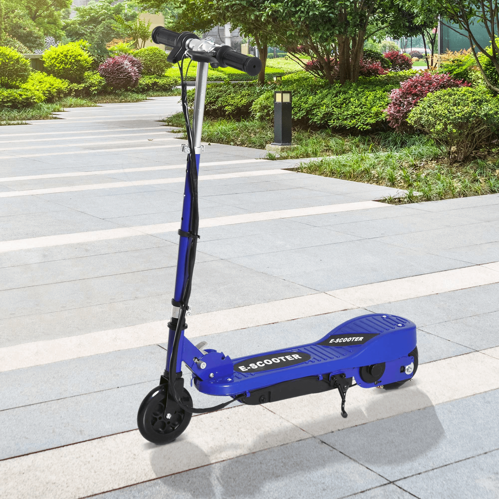 Kids E-Scooter Ride On | HOMCOM Electric Bike - Blue, Dive into adventure with the durable HOMCOM Kids Folding Electric Bike. Enjoy a powerful, smooth ride with its heavy-duty design & 12V batteries.