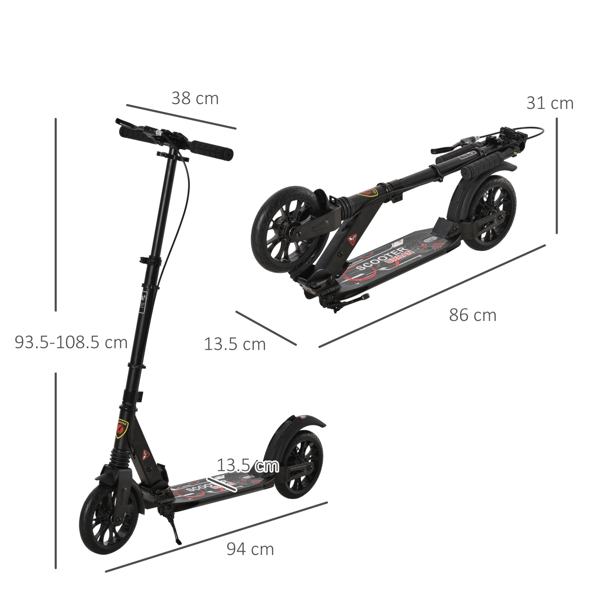 Foldable Kick Scooter - Adjustable, Lightweight, Discover the ultimate Foldable Kick Scooter for adults & teens. Lightweight aluminum, adjustable heights, rear & hand brake. Perfect for daily commutes.