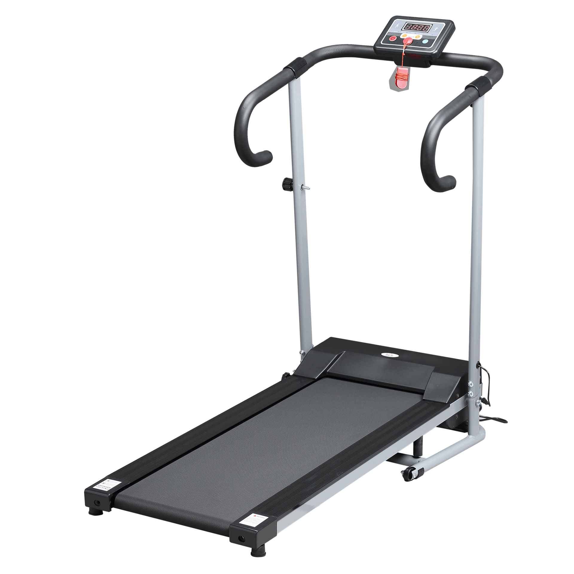 Unisex 1.25HP Foldable Electric Treadmill, Discover the Unisex 1.25HP Motorised Treadmill, ideal for home or office workouts with a 10km/h speed, compact design, and LCD monitor.