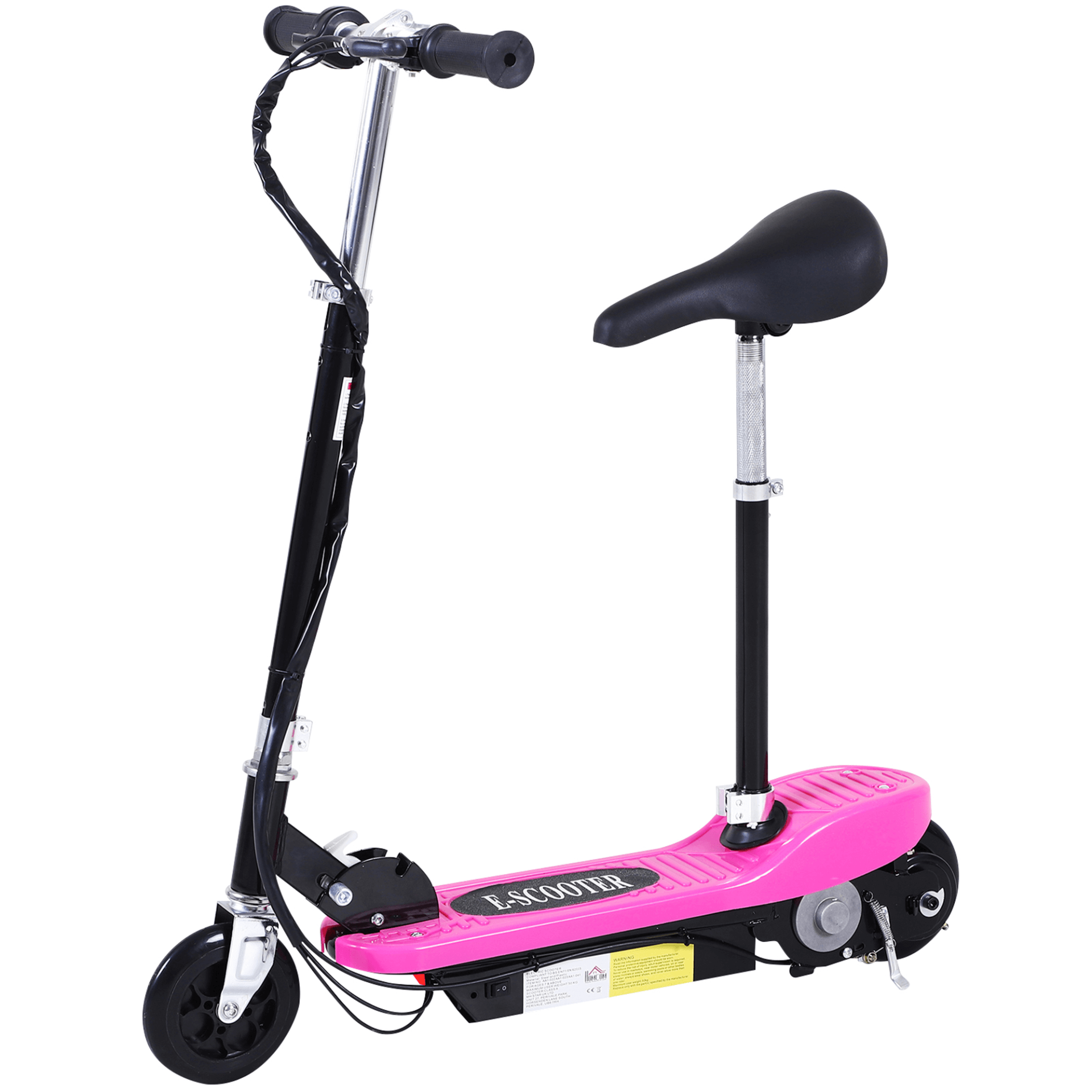 Outdoor Ride On Powered Scooter for Kids Sporting Toy - Pink, Experience Outstanding Performance and Fun with the HOMCOM Outdoor Ride On Powered Scooter for Kids Let your kids embrace the thrill of outdoor playtime.