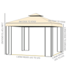 3x3m Gazebo Marquee Tent | Outdoor Events & Garden Shelter, Discover the perfect 3x3 meter gazebo marquee with mesh sidewalls, ideal for outdoor events, parties, and garden shelter. Enhance your outdoor experience.