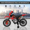 HOMCOM 6V Kids Electric Motorbike - Fun & Safe Ride On, Thrill your child with the HOMCOM 6V Kids Electric Motorbike, featuring lights, sounds, and a fun ride for ages 3-6.