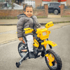 6V Electric Motorbike for Kids Ages 3-6, Yellow, Introduce your child to outdoor fun with the 6V Kids Electric Motorbike. Ideal for ages 3-6, this yellow ride-on toy fuels their imagination and playtime.