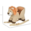 HOMCOM Kids Rocking Horse Lion - Plush Ride-On Toy, Ignite imagination with our plush lion rocking horse. Soft, safe, and fun for toddlers, with sound features and a sturdy wooden base.