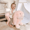 HOMCOM Kids Plush Rocking Horse - Rabbit Ride On Toy, Delight your child with the HOMCOM Kids Plush Rocking Horse. Adorable rabbit design with sounds and safety features for ages 18-36 months.