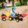 HOMCOM Kids Pedal Go Kart & Excavator Tractor Toy, Unleash adventure with HOMCOM's dual fun pedal go kart and excavator tractor for kids aged 3-6. Perfect for outdoor play!