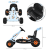 Kids Go Kart | Pedal Ride On Car | Outdoor Fun, Spark joy with the HOMCOM Kids Pedal Go Kart. Safe, sturdy, and charging-free for ages 3-8. Perfect for outdoor adventures.