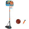 HOMCOM Adjustable Kids Basketball Hoop Set, Complete playset for ages 3-8. Adjustable hoop height, sturdy backboard, and includes ball & pump for indoor/outdoor fun!