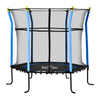 5.2FT Kids Trampoline with Safety Net, Ideal for Ages 3-10, Keep kids safe and active with the durable 5.2FT trampoline. Great for indoor & outdoor fun. Perfect for toddlers aged 3-10. Blue color, net door included.