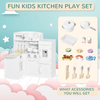 Kids Play Kitchen Wooden Toy - 14-Piece Playset, Engage your child’s imagination with our Kids Play Kitchen Toy. This 14-piece set features a sink, cabinet, and electronic water dispenser for realistic fun.