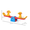 Kids Seesaw - Safe Teeter Totter for Ages 1-4, Discover endless fun with HOMCOM Kids Seesaw. Safe and engaging animal design, easy-grip handles, perfect for indoor and outdoor play. Ideal for ages 1-4.