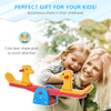 Kids Seesaw - Safe Teeter Totter for Ages 1-4, Discover endless fun with HOMCOM Kids Seesaw. Safe and engaging animal design, easy-grip handles, perfect for indoor and outdoor play. Ideal for ages 1-4.