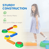 8 Piece Kids Balance Beam Set - Non-Slip, Stackable Design, Enhance your child's coordination and balance with our 8 PCS Kids Stepping Stones Balance Beam Set. Safe and fun with a non-slip surface!