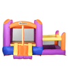 3-in-1 Kids Bounce Castle House | Quick Inflation & Durable, Inflatable Kids Bounce Castle with Trampoline, Slide & Water Pool. Quick setup in 2 mins. Safe, durable design with 6 ground stakes. Perfect for ages 3-8.