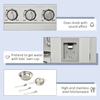 Kids White Wooden Play Kitchen Set - Educational Toy, Inspire young chefs with this interactive white wooden kitchen set. Features realistic play elements like a sink and cooker for fun and educational play.