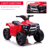 6V Kids Electric Ride on Car ATV Toy Quad Bike - Red, Experience the Thrill of Adventure with the HOMCOM 6V Kids Electric Ride on Car ATV Toy Quad Bike Let your little ones embark on exciting off-road adventures.