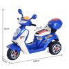 Kids Electric Tricycle with 6V Battery – Ages 3-5 (Blue), Safe and stable 3-wheel design. Features headlight, music, storage, and extra-wide tires for a smooth ride. Ideal for kids aged 3-5.