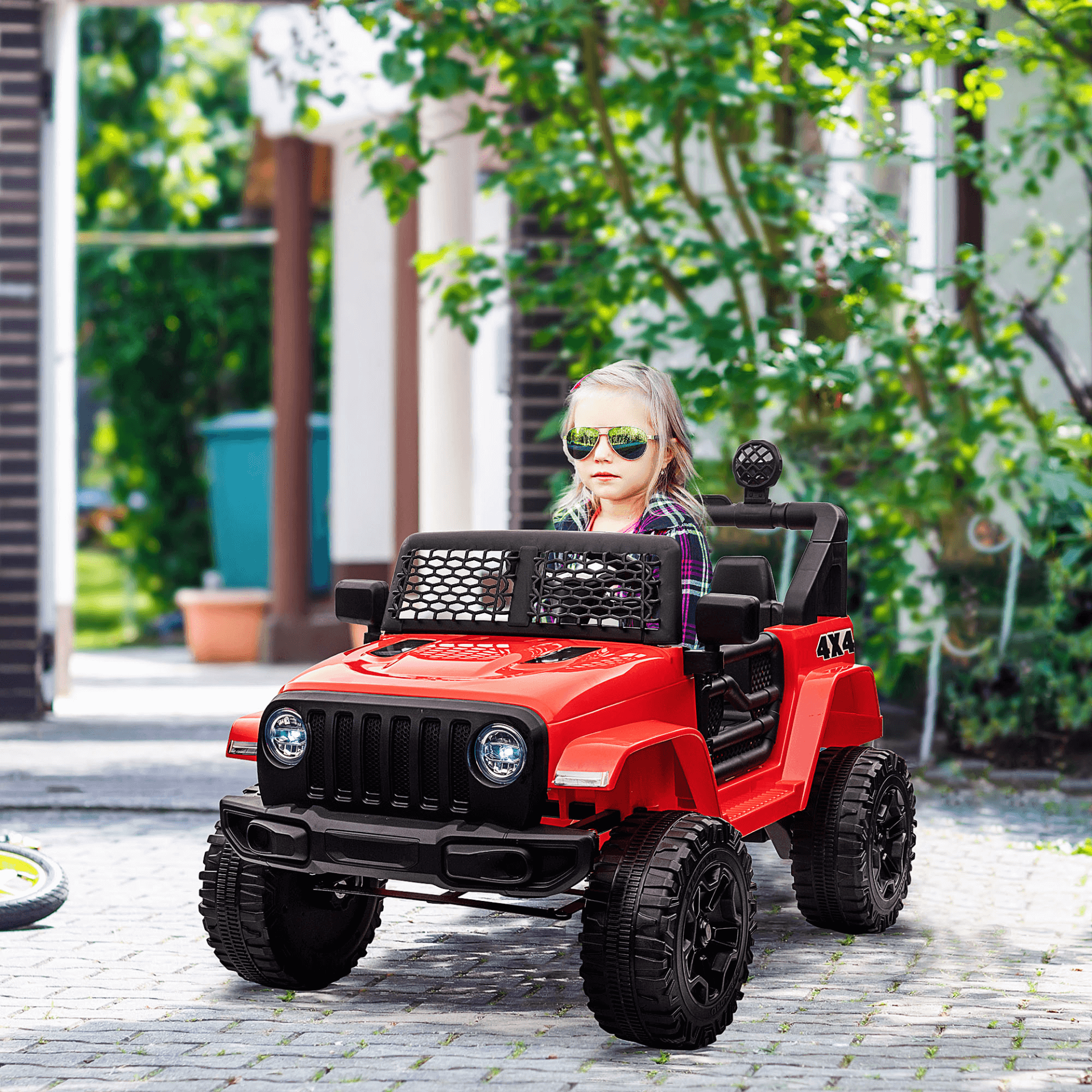 12V Kids Electric Ride On Car - Off-road Fun, Explore adventure with a 12V Kids Ride On Car Truck. Features remote control, LED lights, & suspension wheels for safe off-road fun.