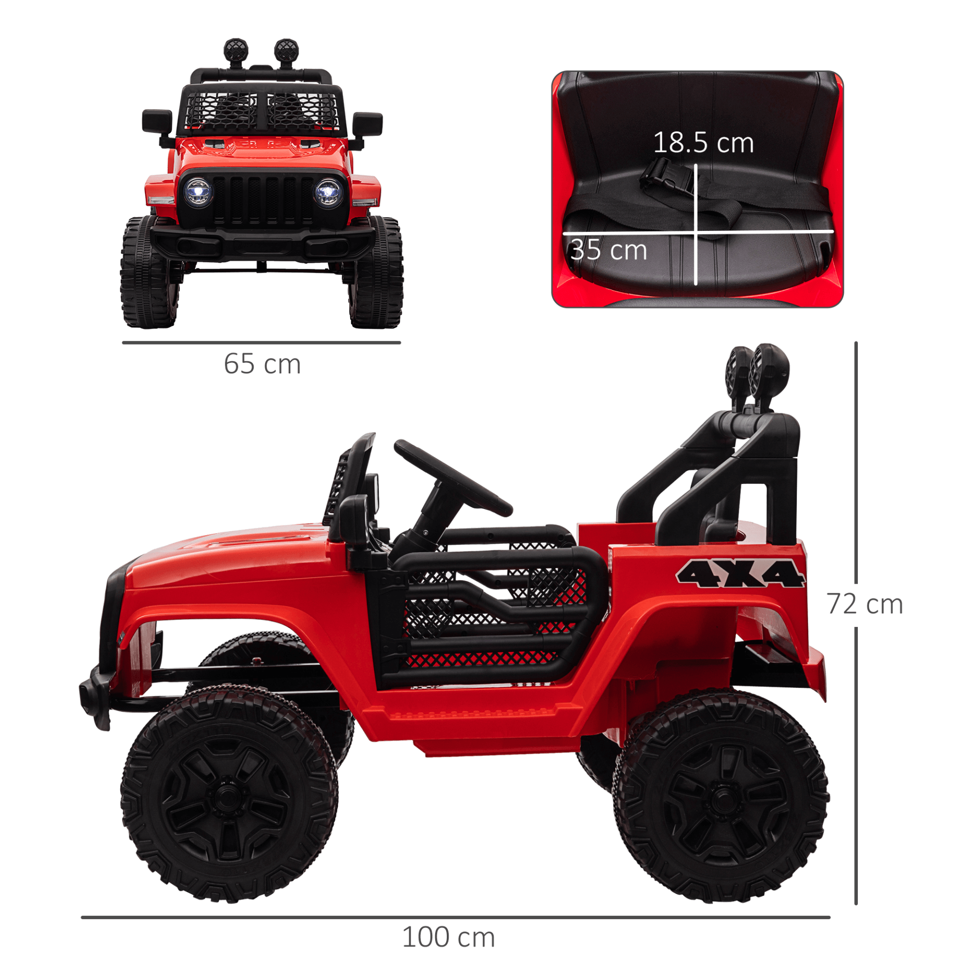 12V Kids Electric Ride On Car - Off-road Fun, Explore adventure with a 12V Kids Ride On Car Truck. Features remote control, LED lights, & suspension wheels for safe off-road fun.