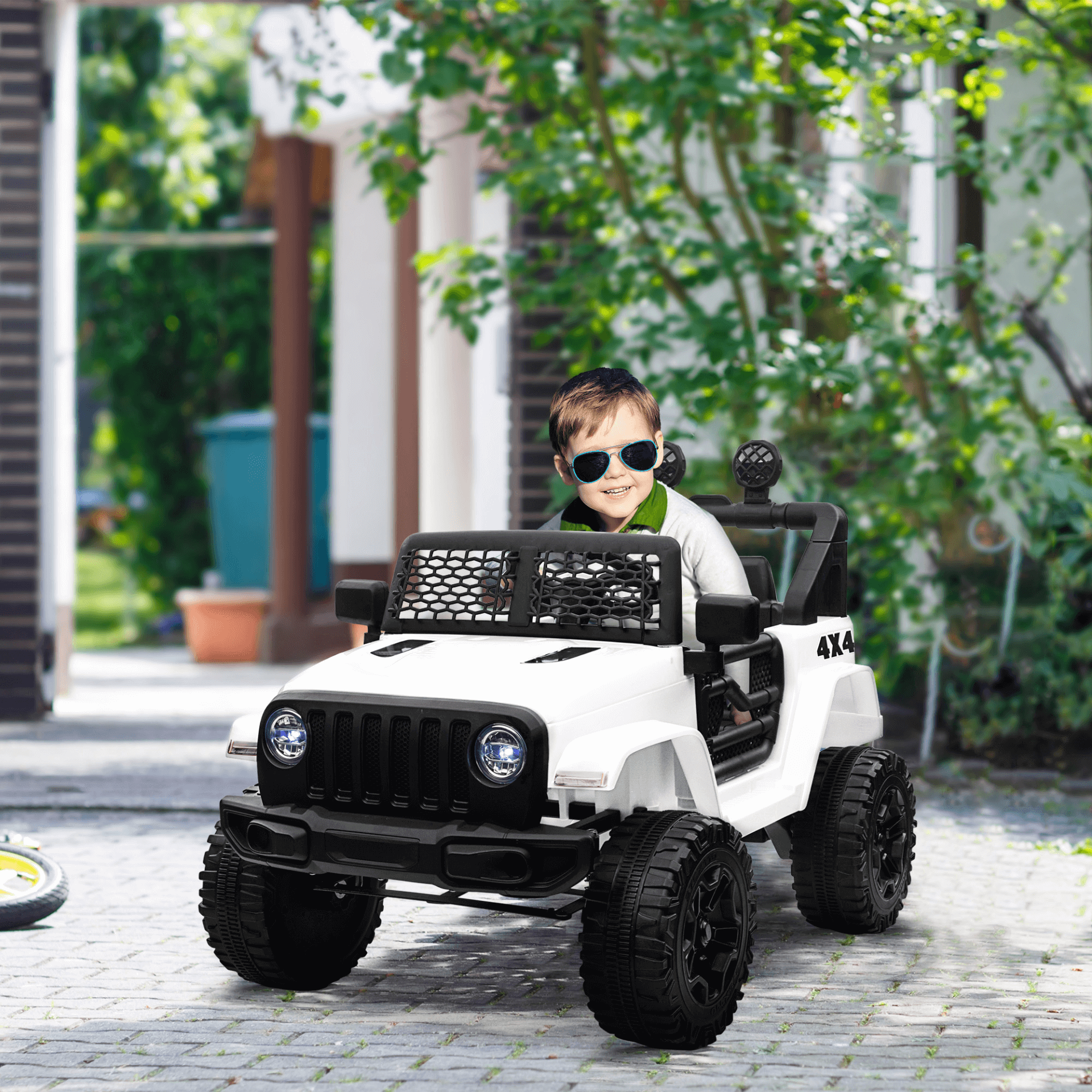 12V Kids Electric Ride On Car Truck, Thrilling adventures with our 12V battery-powered kids electric car featuring LED lights, remote control, and smooth suspension. Perfect for outdoor fun!