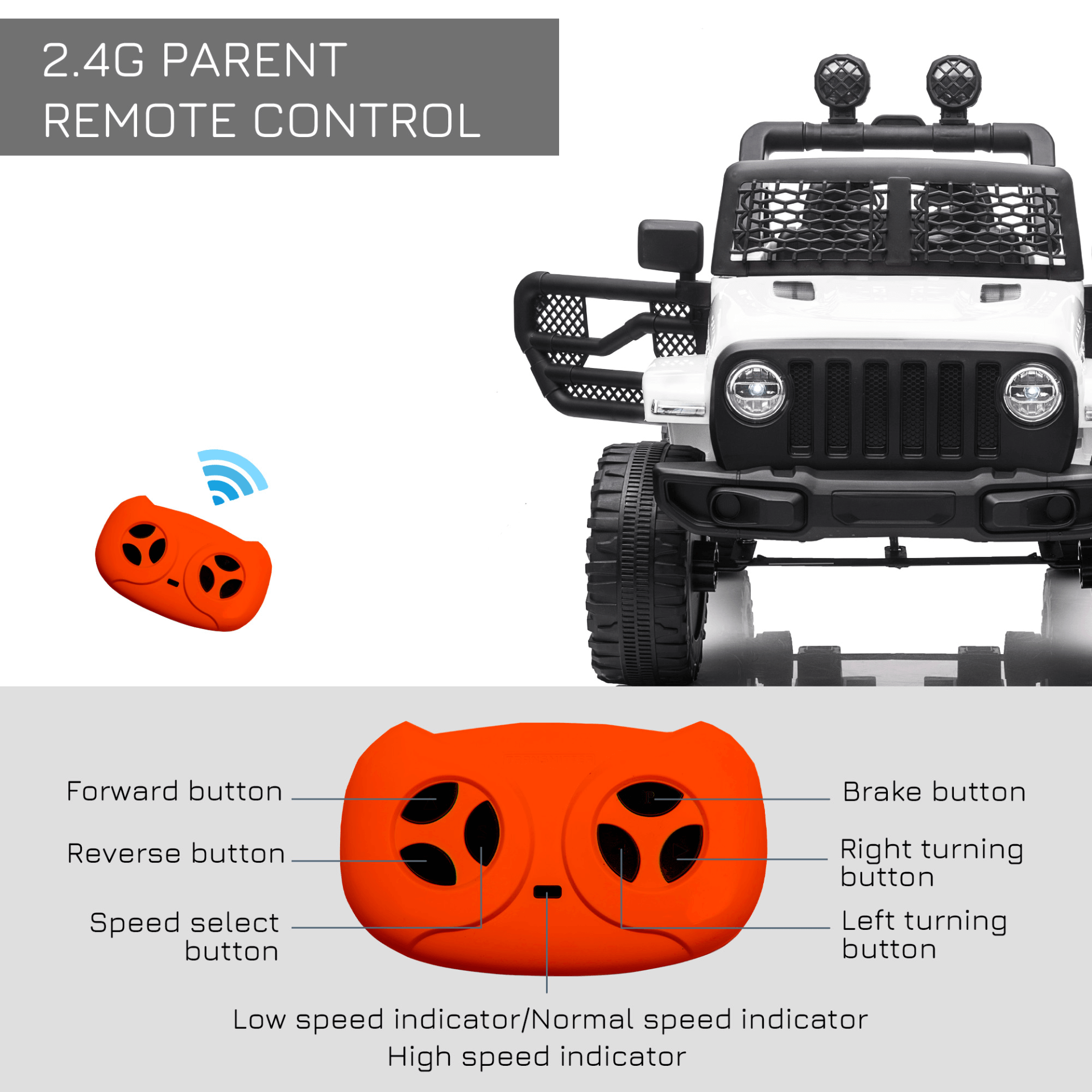 12V Kids Electric Ride On Car Truck, Thrilling adventures with our 12V battery-powered kids electric car featuring LED lights, remote control, and smooth suspension. Perfect for outdoor fun!