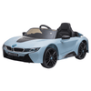 Blue BMW I8 Kids Ride On Car 6V - Electric Toy, Get your kids the thrill of the road with a BMW I8 Coupe Electric Ride On. A safe, adventurous ride perfect for 3-8 years. Sleek design & secure fun.