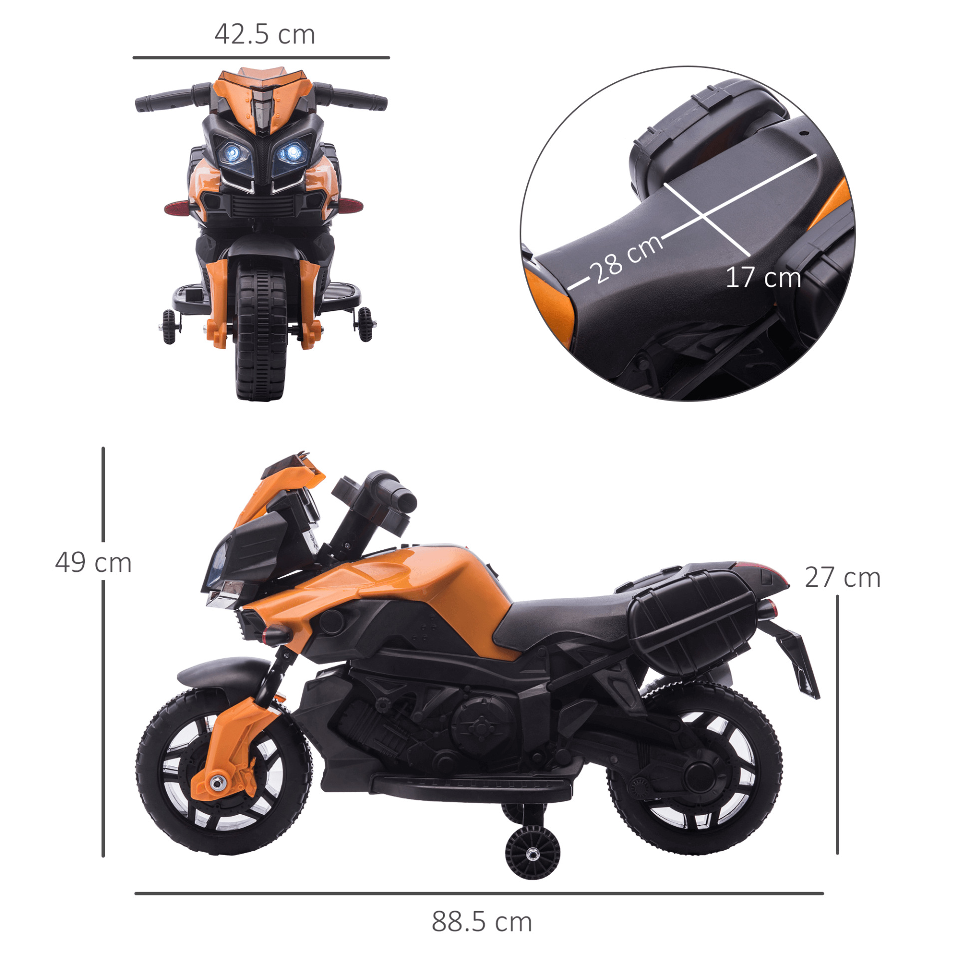 6V Electric Ride On Motorcycle for Kids | Ages 1.5-4, Thrilling 6V Electric Ride On Motorcycle for kids aged 1.5-4. Battery-powered, training wheels, and realistic features for outdoor fun.